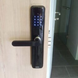 Hoạt động khóa cửa gỗ vân tay PW19