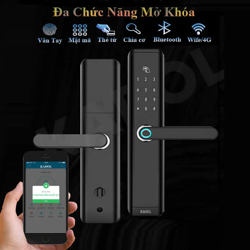 Các chế độ mở cửa khóa cửa thông minh vân tay Kadol FP19