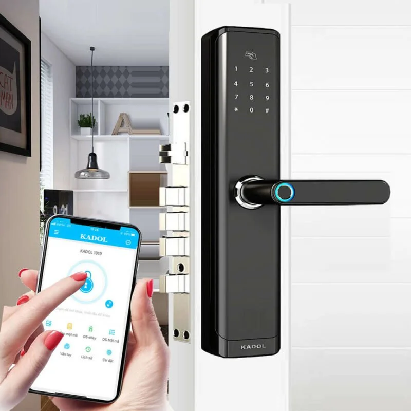 Hình ảnh khóa cửa thông minh vân tay Kadol FP19