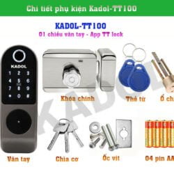 Thành phần khóa vân tay cửa cổng Kadol KD TT100