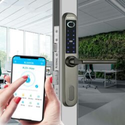 Khóa vân tay cửa nhôm Kadol KD 900 màu xám