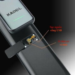 Thiết kế lắp đặt khóa cửa vân tay K789