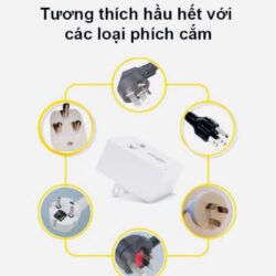 Ổ cắm thông minh tương thích với hầu hết các loại phích cắm