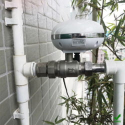 Hình ảnh lắp đặt van nước thông minh Anhome