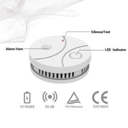 Cấu tạo Cảm biến báo khói Zigbee Qsmart