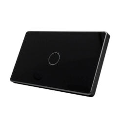 Công tắc cảm ứng thông minh Zigbee Qsmart Basic đen 1 nút