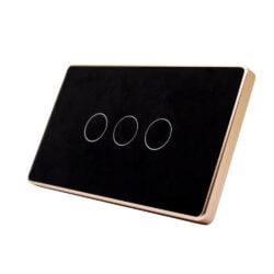 Công tắc cảm ứng thông minh Zigbee Qsmart Luxury 3 nút