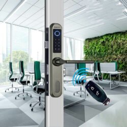 Khóa vân tay cửa nhôm Kadol KD 800 màu đen