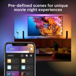 Đèn thông minh Philips Hue Play Light Bar có thế điều khiển bằng điện thoại