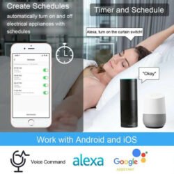 Động cơ rèm cuốn Wifi Qsmart có thể làm việc với Android và IOS