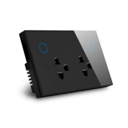 Ổ cắm điện thông minh Zigbee Qsmart màu đen