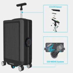 Cấu tạo của vali thông minh tự chạy theo chủ COWA ROBOT HT-CR001