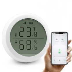 Thông số từ máy đo nhiệt độ độ ẩm QSmart được truyền thẳng về điện thoại