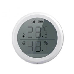 Màn hình hiển thị của thiết bị đo nhiệt độ, độ ẩm Qsmart Zigbee GM-TH356Z