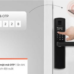 Tính năng mở khoá bằng OTP trong Khoá điện tử cửa gỗ Vconnex