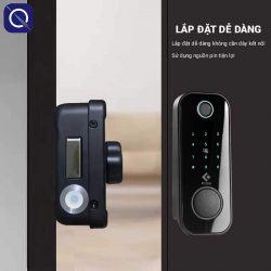 Lắp đặt Khoá cửa cổng vân tay Kítos DL03