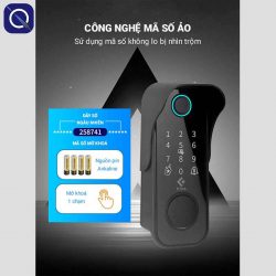 Công nghệ mã số ảo của khoá cửa cổng vân tay Kitos DL03 Pro