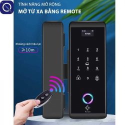 Tính năng mở từ xa của khoá cửa kính cường lực Kitos GL60