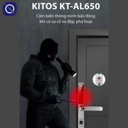 Cảm biến chống phá hoại ở khoá cửa nhôm vân tay Kitos AL650