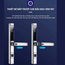 Thiết kế của khoá cửa nhôm vân tay Kitos AL650