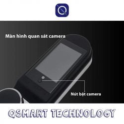 Màn hình quan sát camera trong Khoá cửa vân tay FaceId cho cửa gỗ Kitos Infinity 3D
