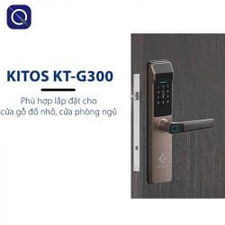 Khoá cửa vân tay Kitos KT-G300 phù hợp cho cửa gỗ đố nhỏ, cửa phòng ngủ