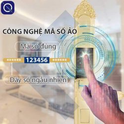 Công nghệ mã số ảo của khoá vân tay mạ vàng cho biệt thự