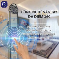 Công nghệ vân tay đa điểm 360 hiện đại