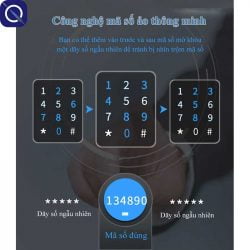 Công nghệ mã số ảo của khoá vân tay cho căn hộ cao cấp Kitos P830