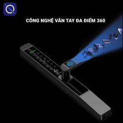 Công nghệ vân tay đa điểm của khoá vân tay cho cửa nhôm AL630