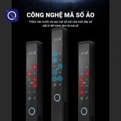 Công nghệ mã số ảo của Khoá vân tay cho cửa nhôm Xingfa Kitos AL110
