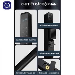 Tính năng bảo mật của khoá vân tay cho cửa nhôm Xingfa Kitos AL110