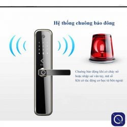 Hệ thống chuông báo động ở khoá vân tay chung cư Kitos X3