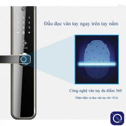 Khoá vân tay chung cư Kitos X3 với đầu đọc vân tay tiện lợi