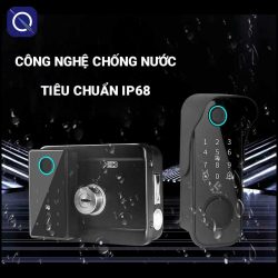 Khoá vân tay chống nước cửa cổng ngoài trời DL04