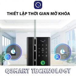 Tính năng thiết lập thời gian mở khoá của Khoá vân tay cửa kính cường lực Kitos GL80