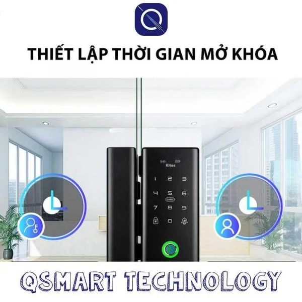 Cài đặt thời gian mở khoá với khoá vân tay Kitos GL80