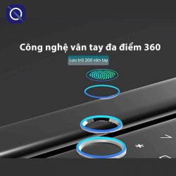 Công nghệ vân tay đa điểm của khoá cửa vân tay cho cửa nhôm Kitos AL38 Plus