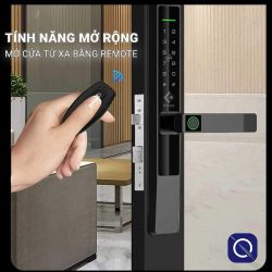 Tính năng mở cửa từ xa ở khoá cửa nhôm vân tay Kitos AL650 Plus