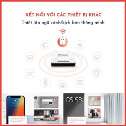 Ổ cắm thông minh Vconnex kết nối với các thiết bị khác
